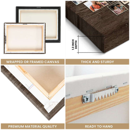 God Gave Me You – Personalized Anniversary Gift For Couples Christian Photo Collage Canvas Wall Art