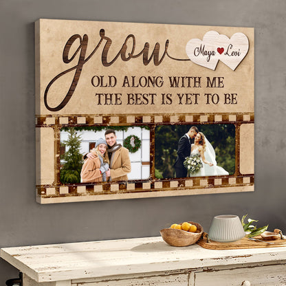 Husband Wife Photo Gift Custom Couple Canvas Print