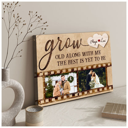 Husband Wife Photo Gift Custom Couple Canvas Print