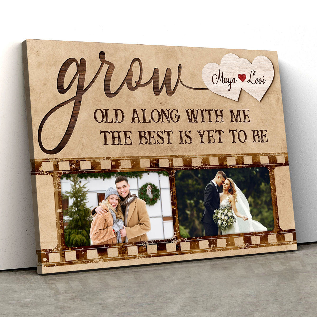 Husband Wife Photo Gift Custom Couple Canvas Print