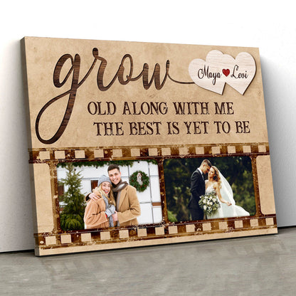 Husband Wife Photo Gift Custom Couple Canvas Print