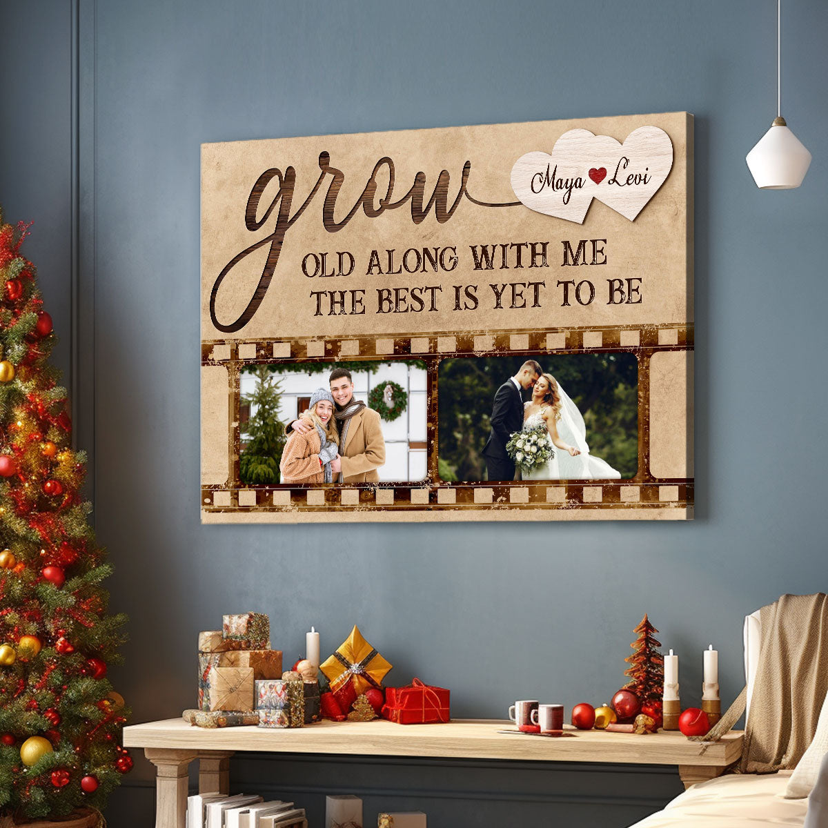 Husband Wife Photo Gift Custom Couple Canvas Print