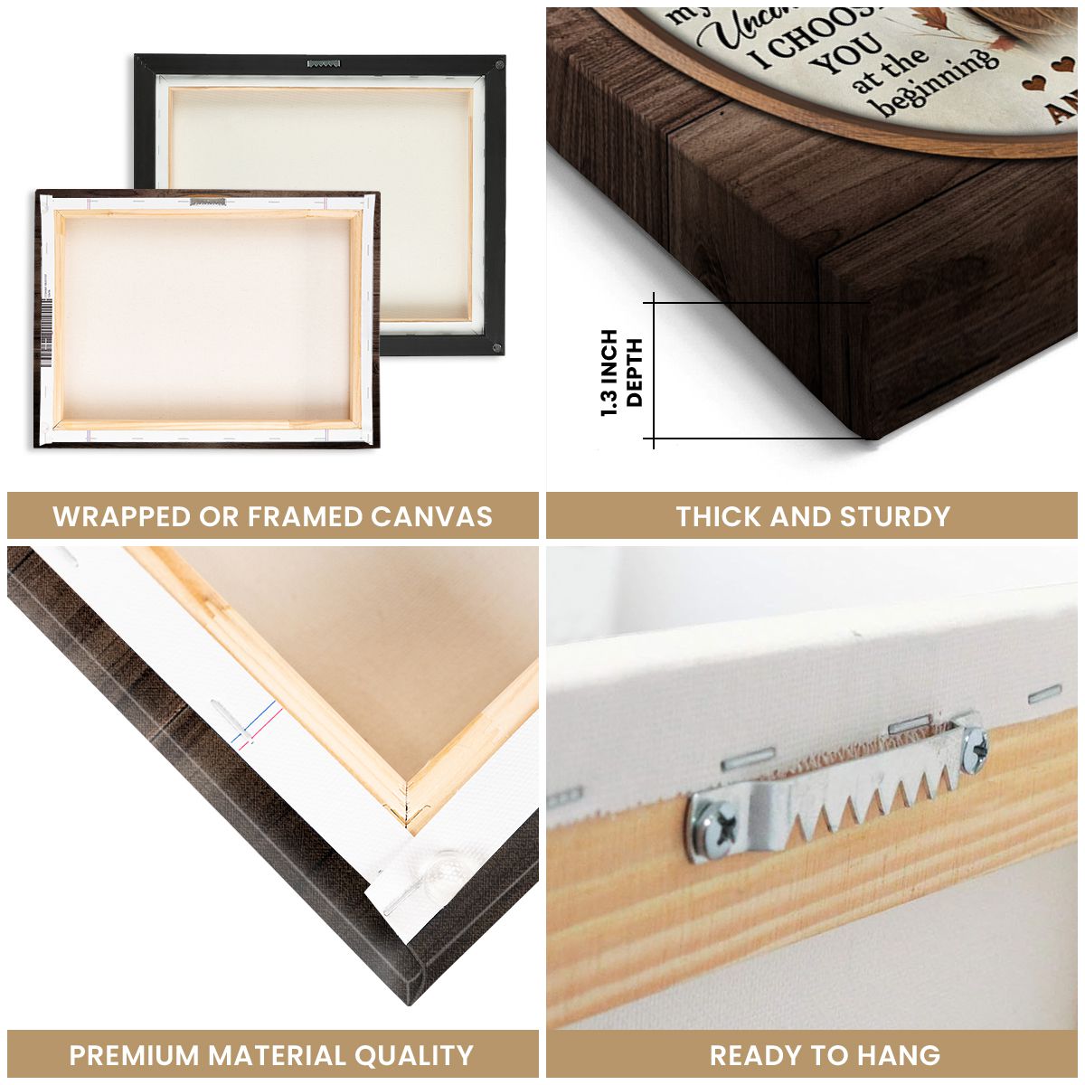 I Choose You – Personalized Gift For Couples Buck And Doe Custom Names Canvas Print