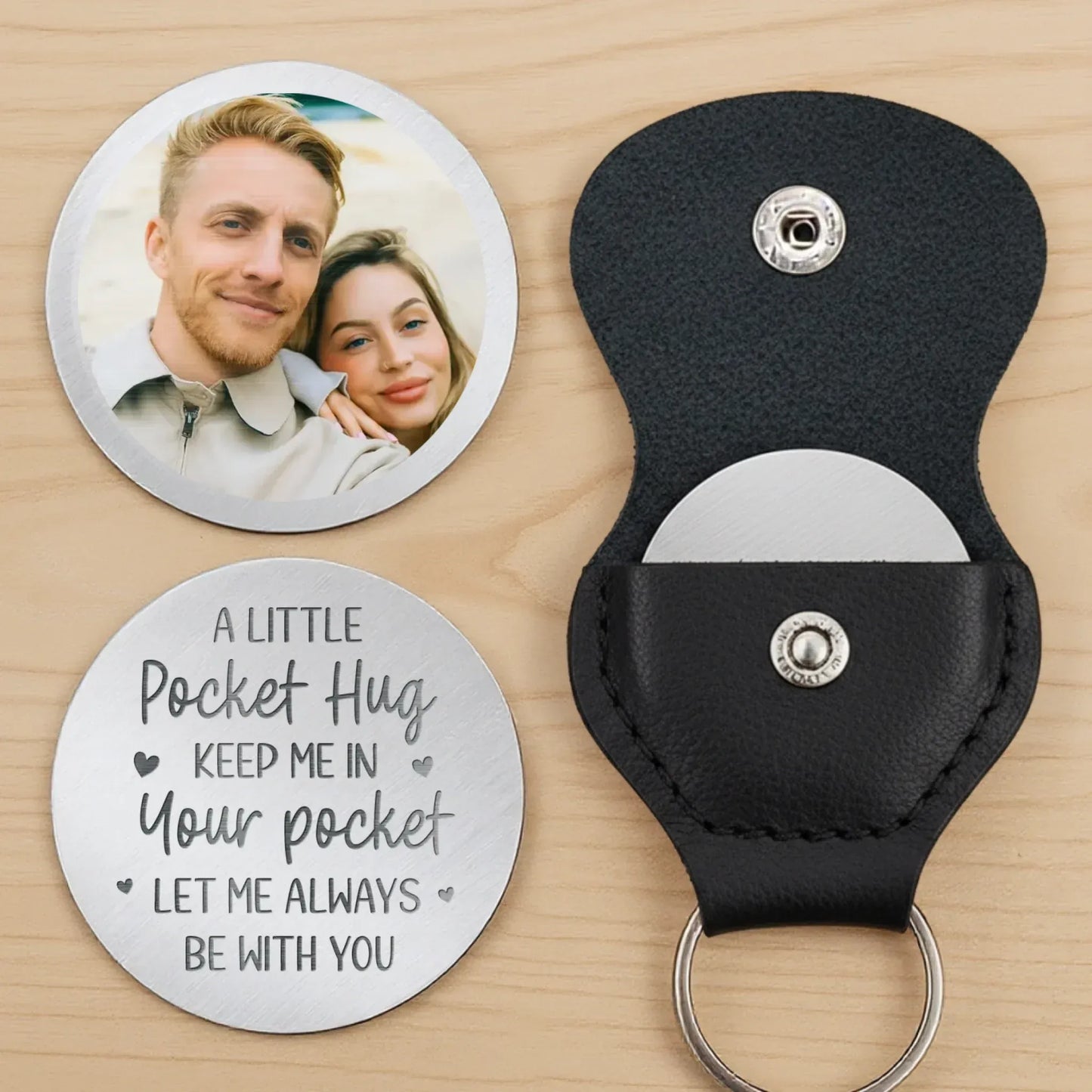 Custom Photo You Are My Forever, So Let Me Always Be With You - Couple Personalized Custom Pocket Hug - Gift For Husband Wife, Anniversary