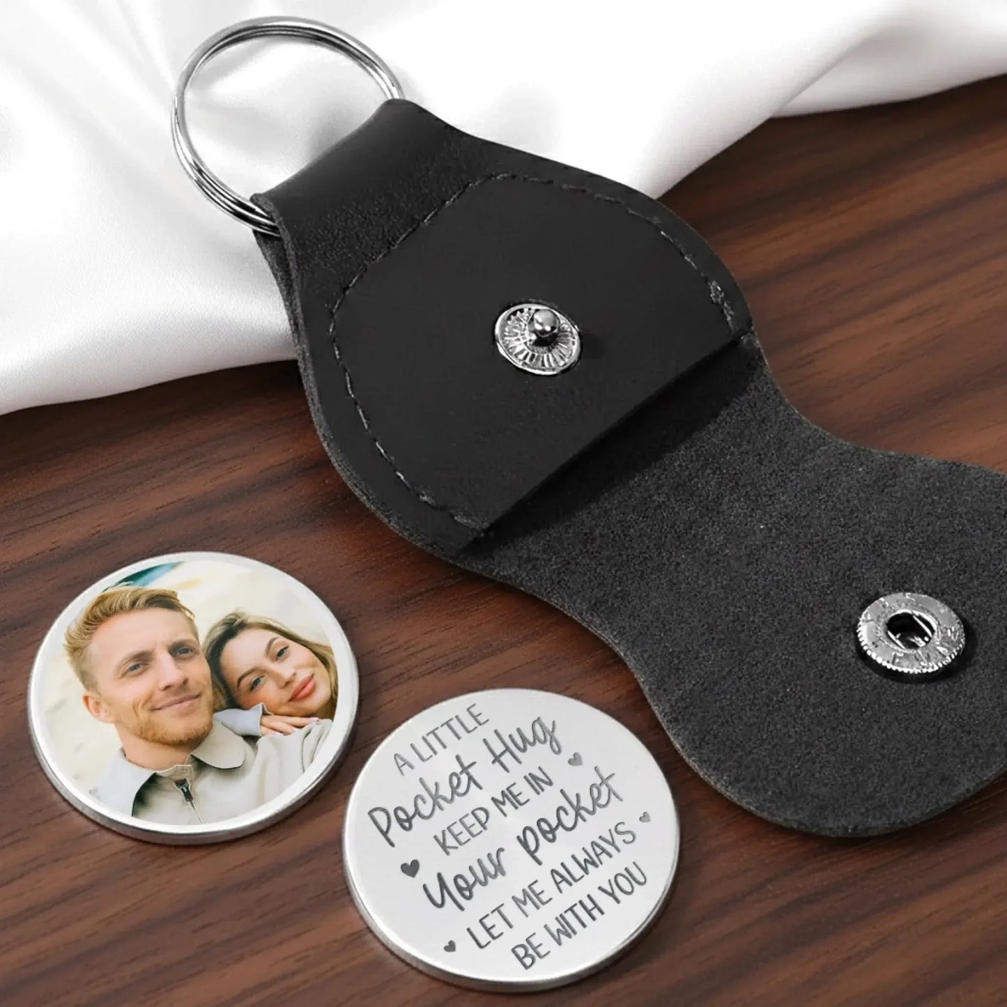 Custom Photo You Are My Forever, So Let Me Always Be With You - Couple Personalized Custom Pocket Hug - Gift For Husband Wife, Anniversary