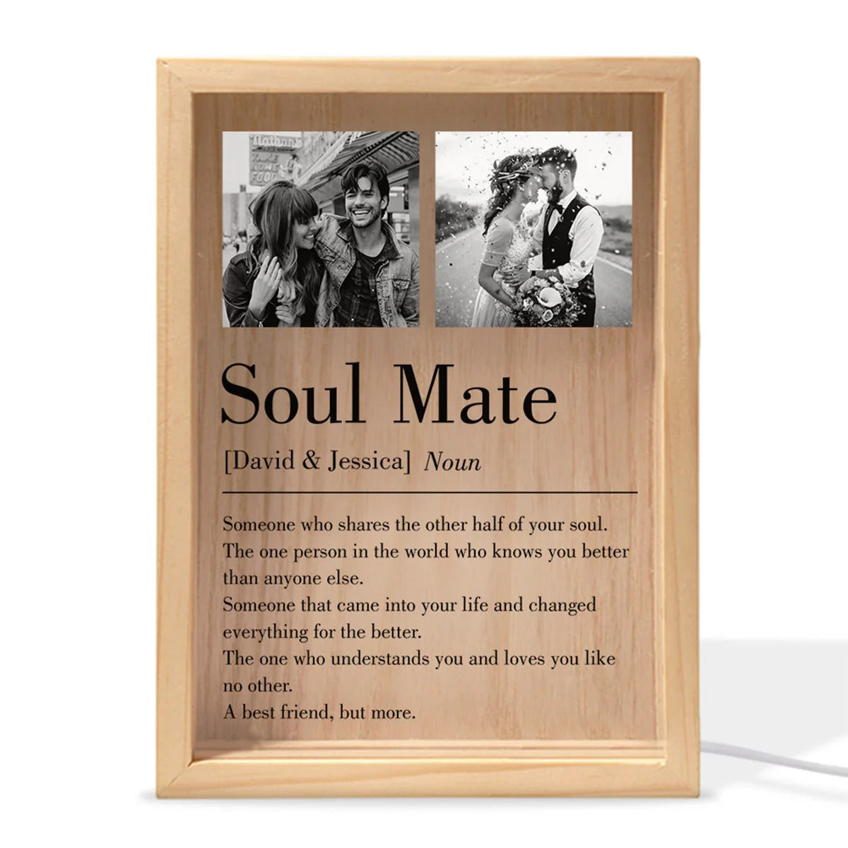 Love That Changes Your World - Personalized Frame Light Box