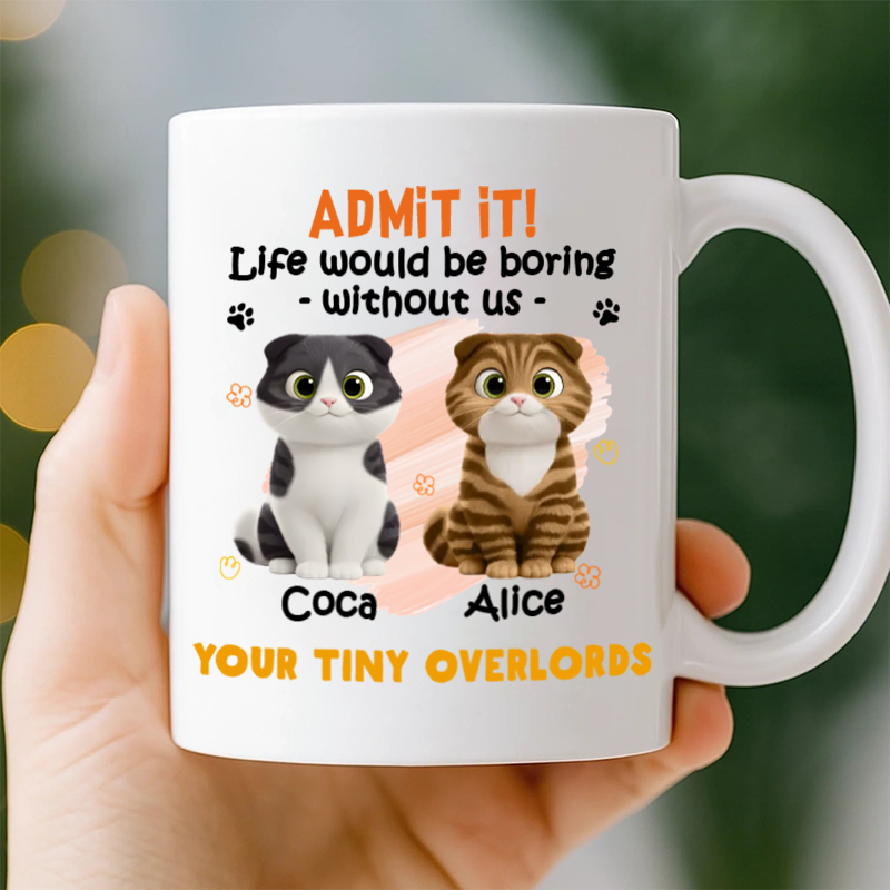 Good Morning, Our Human Servant - Cat Personalized Custom Ceramic Mug - Gift For Pet Owners, Pet Lovers