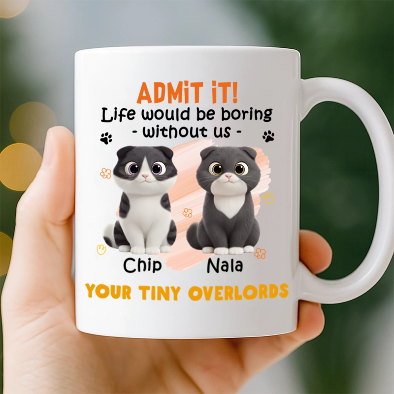 Good Morning, Our Human Servant - Cat Personalized Custom Ceramic Mug - Gift For Pet Owners, Pet Lovers