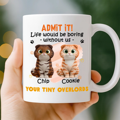 Good Morning, Our Human Servant - Cat Personalized Custom Ceramic Mug - Gift For Pet Owners, Pet Lovers