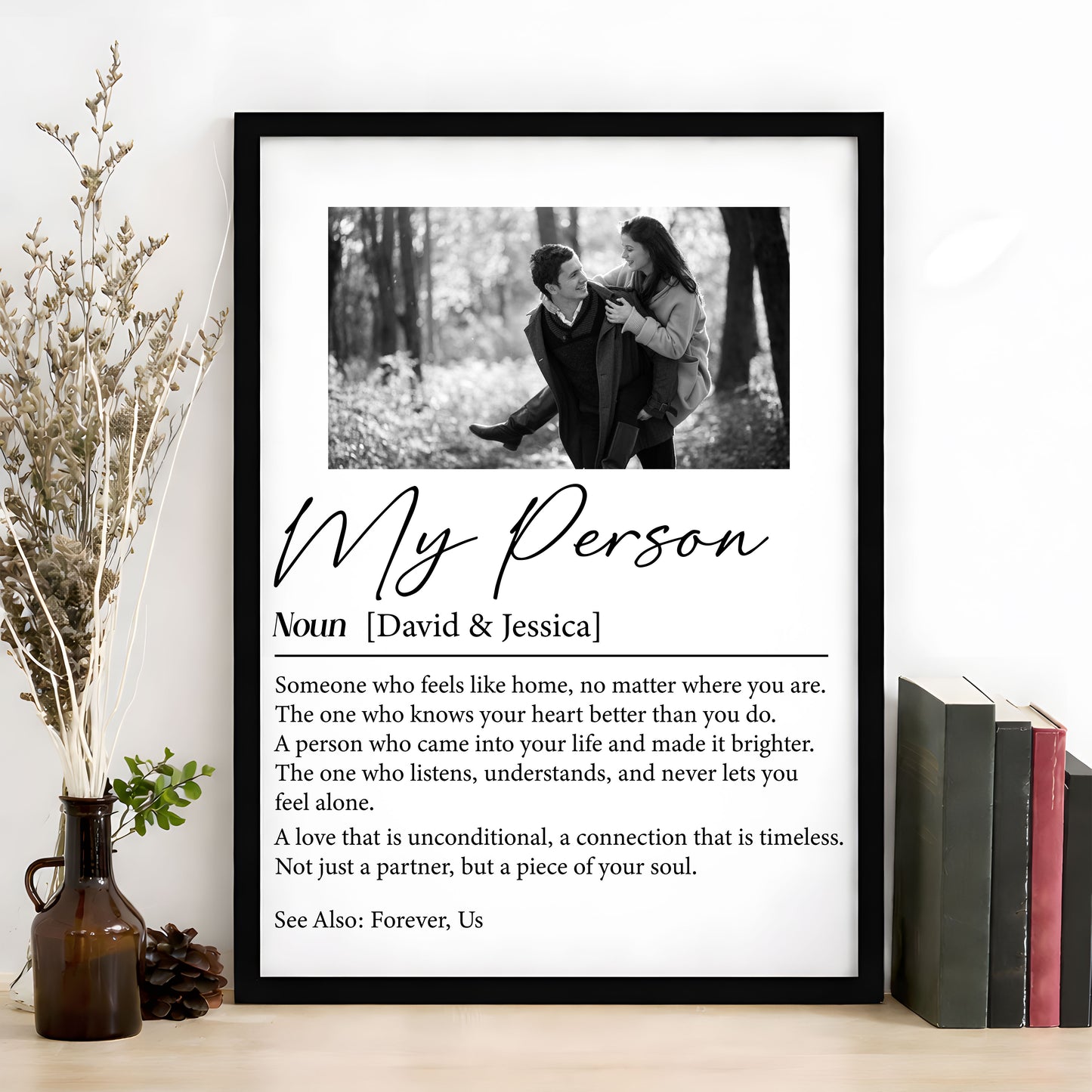 My Person Definition Anniversary Gift, Valentines Gift - Personalized Photo Poster