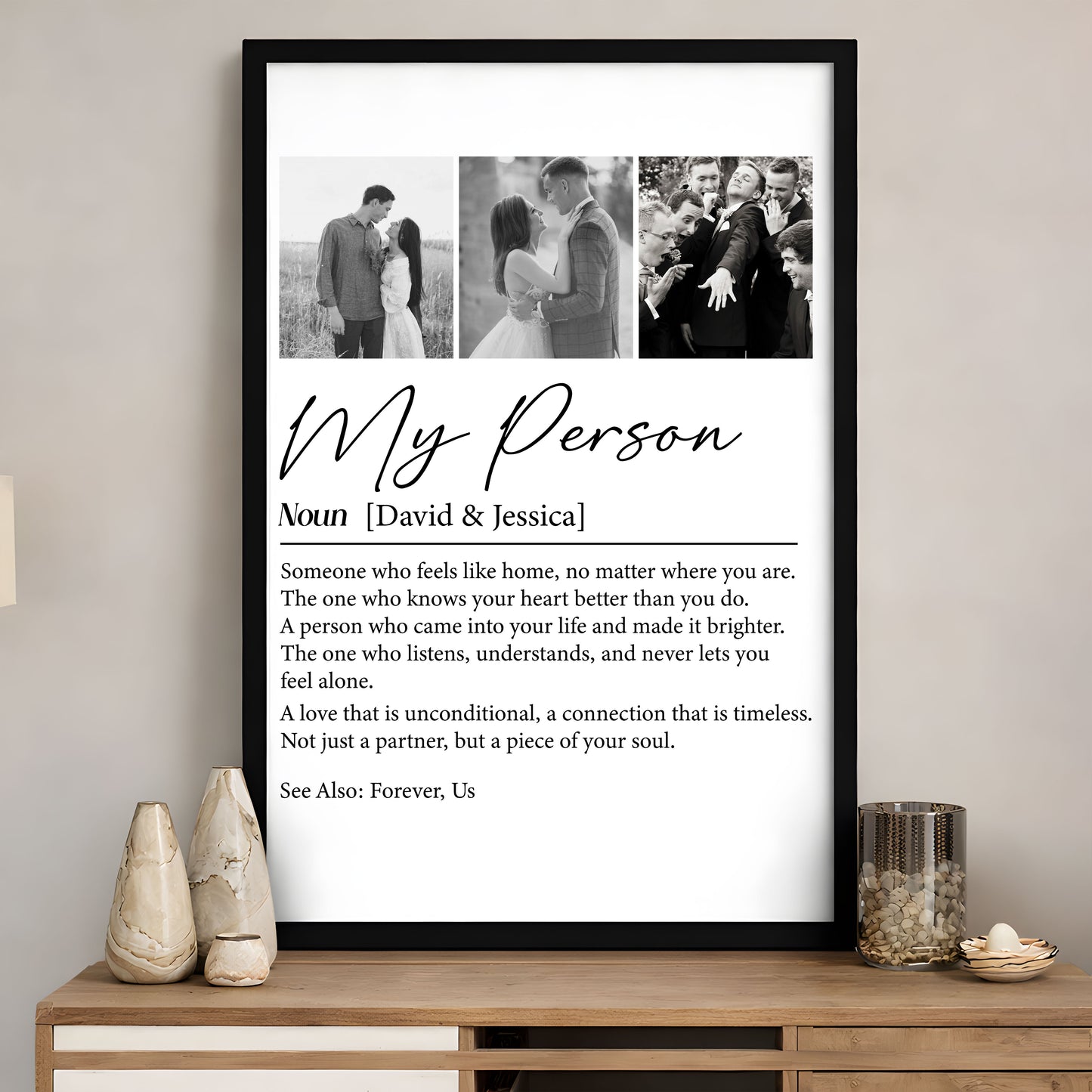 My Person Definition Anniversary Gift, Valentines Gift - Personalized Photo Poster