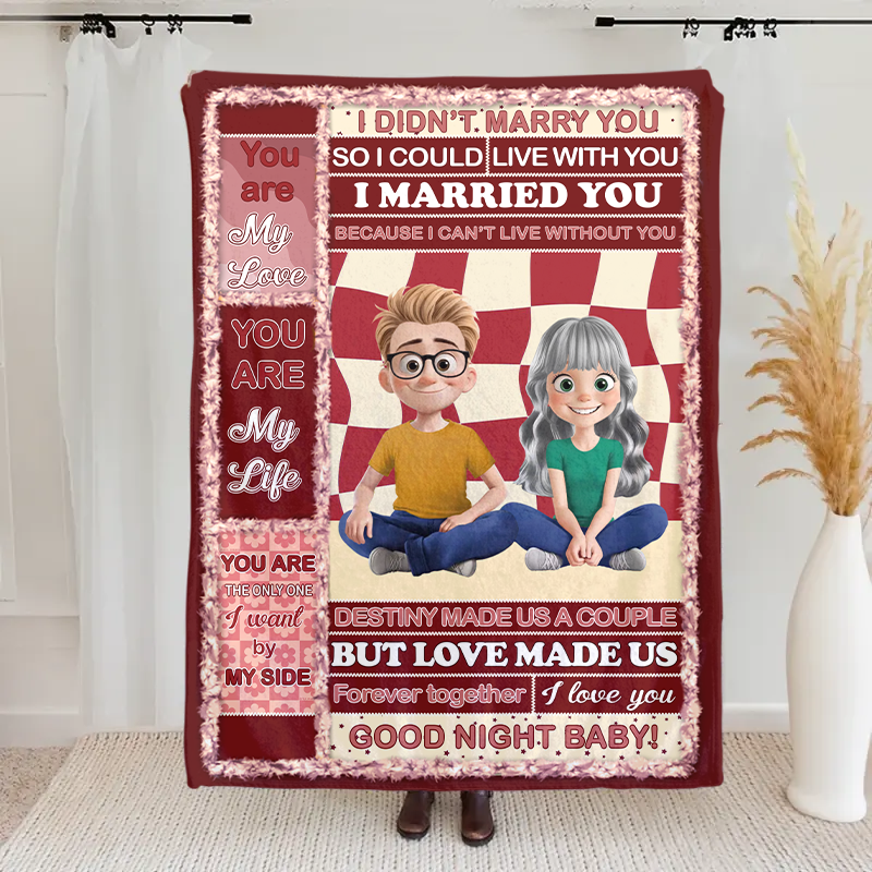 Custom You Are The Love Of My Life Fleece & Sherpa Blanket - Personalized Fleece Blanket, Sherpa Blanket, Valentine Anniversary Gift for Couple