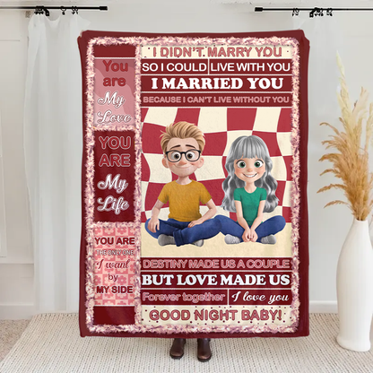 Custom You Are The Love Of My Life Fleece & Sherpa Blanket - Personalized Fleece Blanket, Sherpa Blanket, Valentine Anniversary Gift for Couple