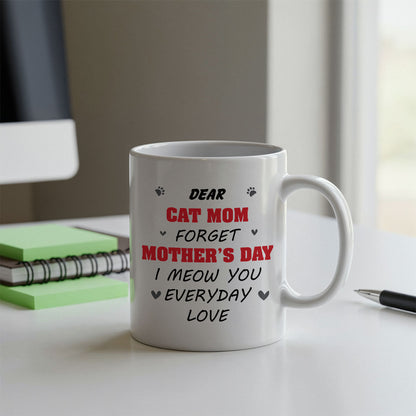 Custom Photo Ceramic Mug - Personalized Birthday Gifts For Dog Cat Lovers, Dog Dad And Mom, Cat Owners - Home Feels Warmer With You