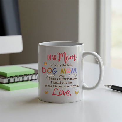 Best Dog Mom Ever - Funny Personalized Dog Ceramic Mug