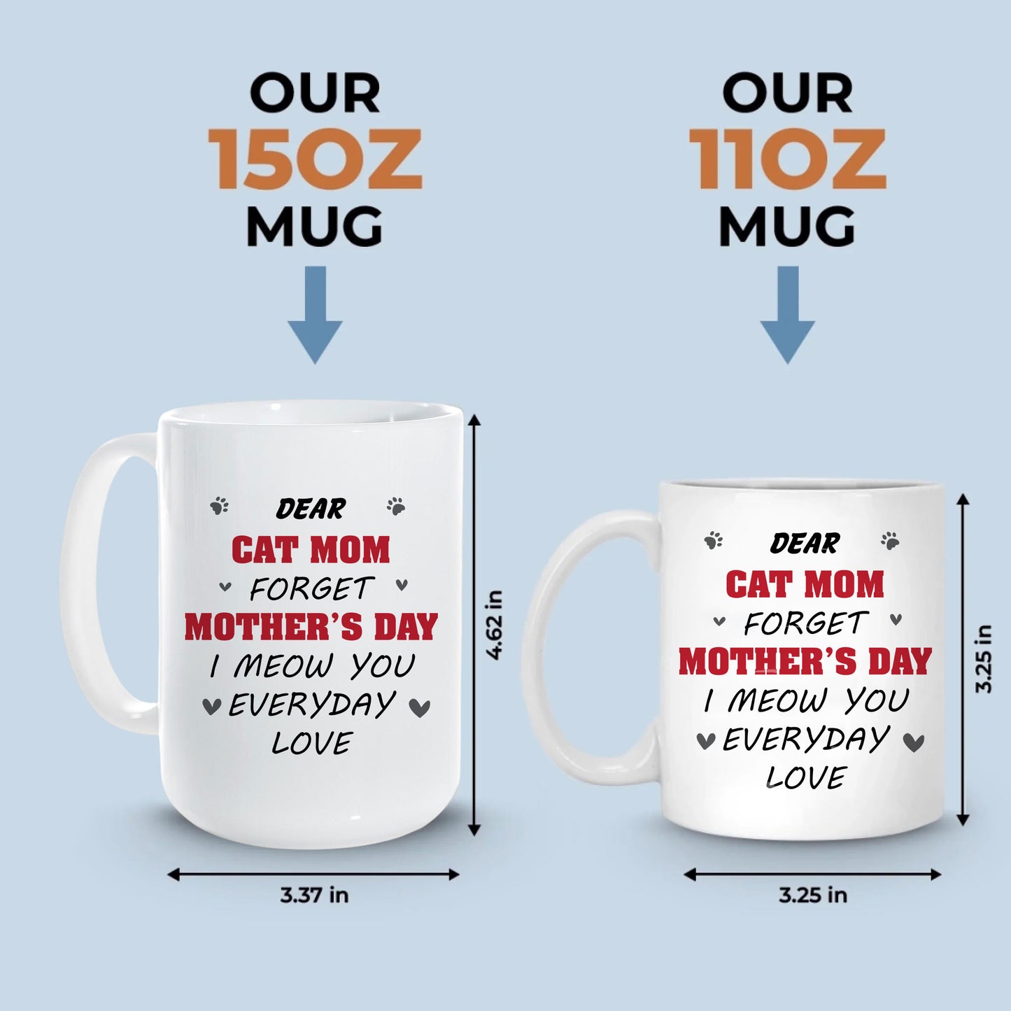 Custom Photo Ceramic Mug - Personalized Birthday Gifts For Dog Cat Lovers, Dog Dad And Mom, Cat Owners - Home Feels Warmer With You