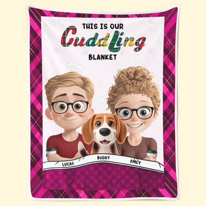 This Is Our Cuddling Blanket v2 - Dog & Cat Personalized Custom Blanket - Gift For Pet Owners, Pet Lovers