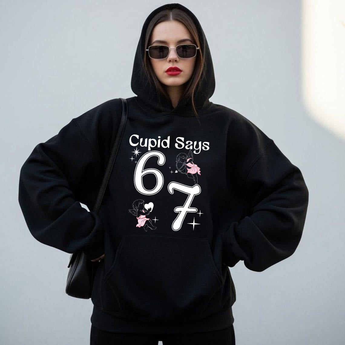 Cupid Days 67 Love v1 Graphic T-shirt, Funny 6 7 Valentines Day T-shirt, Sweatshirt, Hoodie, 6 7 Funny Number Meme Valentines Day T-Shirt