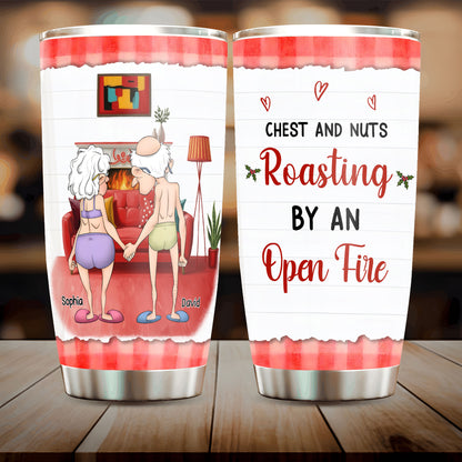 Personalized Funny Old Couple 20oz Tumbler - Christmas Gift Idea For Couple - I Never Thought I Would Accumulate Such Wealth