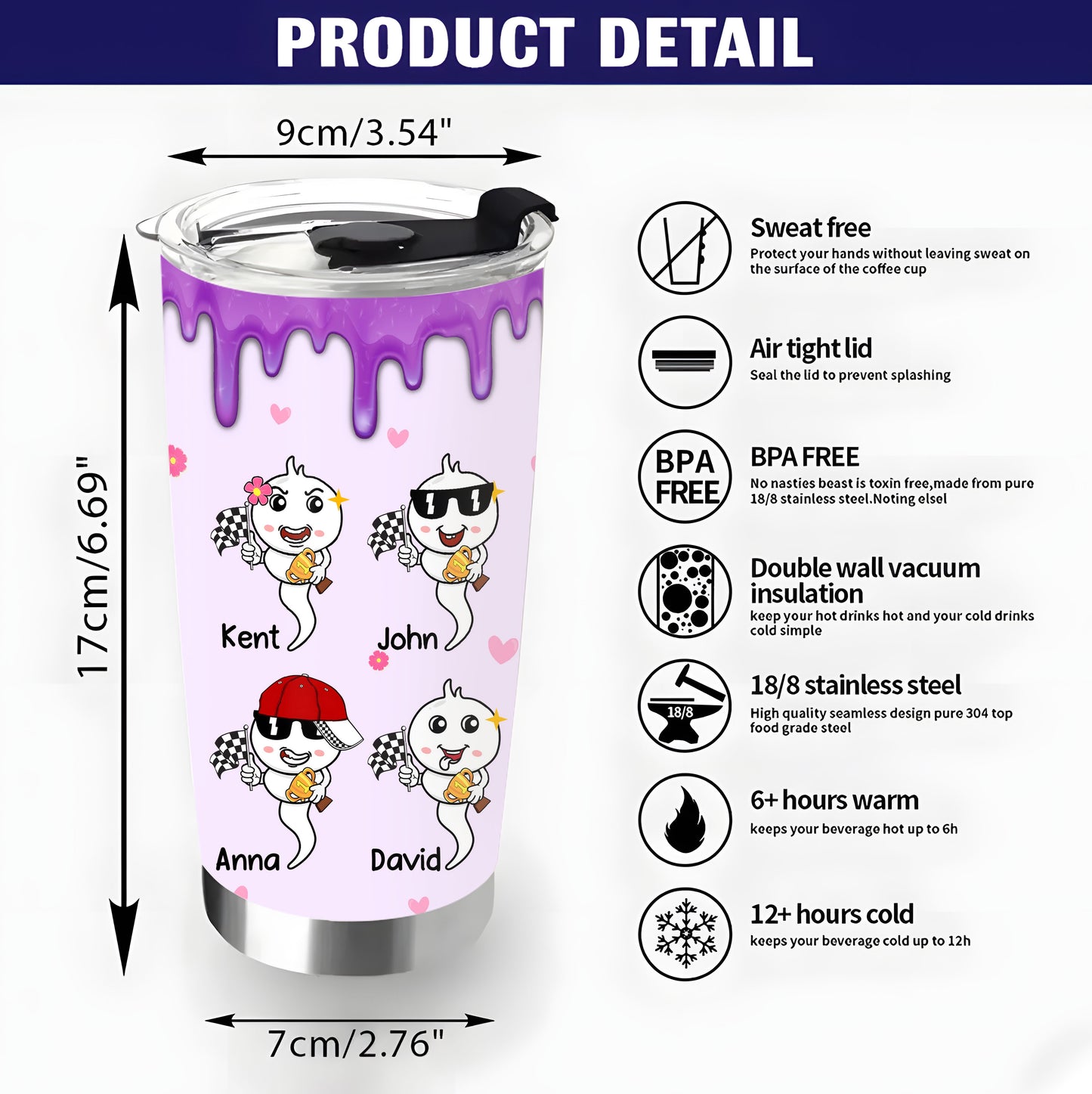 Mom Let Dad Enter Us Into A Race, Personalized 20oz Tumbler, Funny Sperm Champion Tumbler, Mother's Day Gift, Birthday Gift For Mom