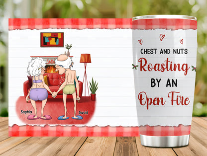 Personalized Funny Old Couple 20oz Tumbler - Christmas Gift Idea For Couple - I Never Thought I Would Accumulate Such Wealth