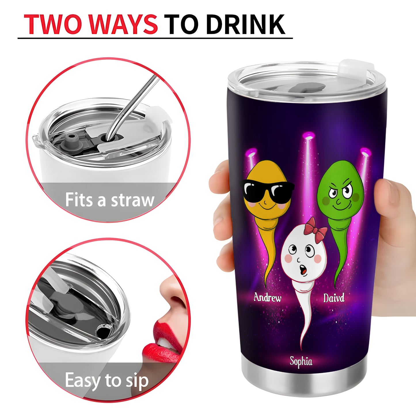 Mom Of All The Vaginas In The World, Gift For Mom, Mother's Day Gift Personalized Funny 20oz Tumbler