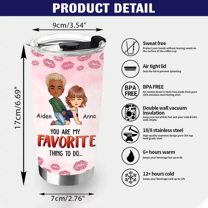 Time Only Deepens The Love We Share - Couple Personalized Custom 20oz Tumbler - Christmas Gift For Husband Wife, Anniversary