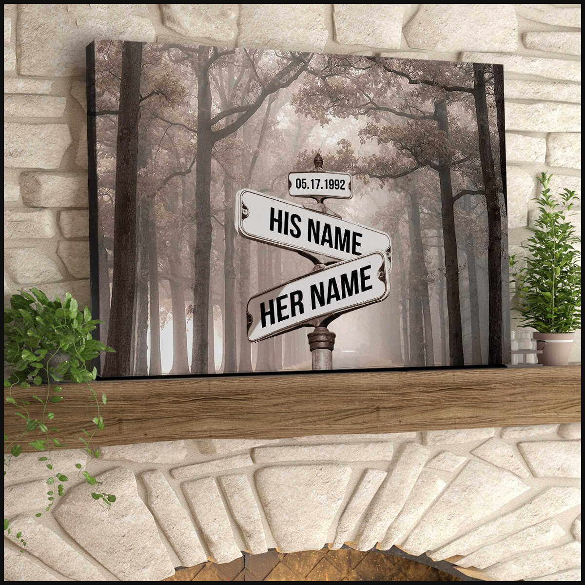 Personalized Street Sign Wall Art Custom Name