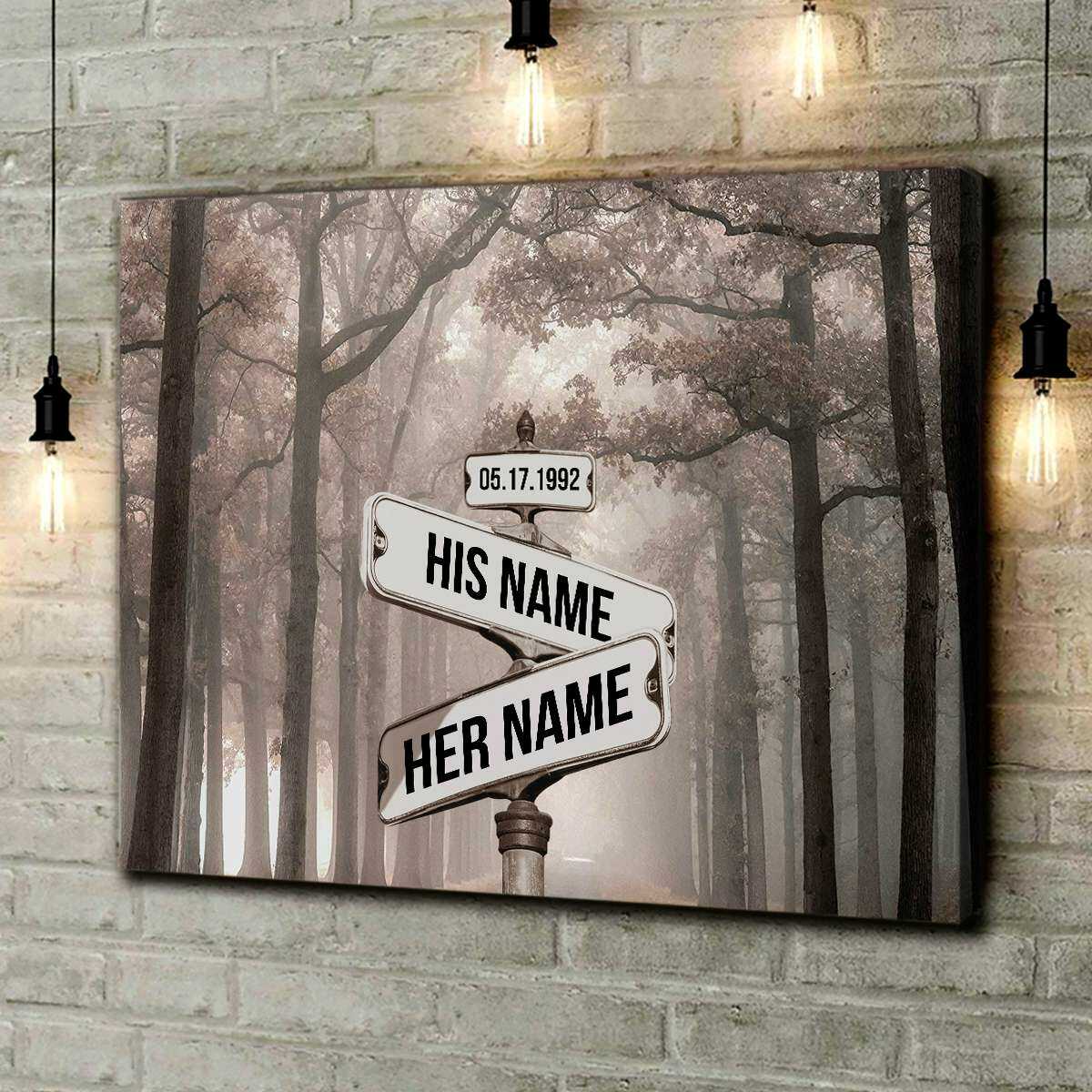 Personalized Street Sign Wall Art Custom Name