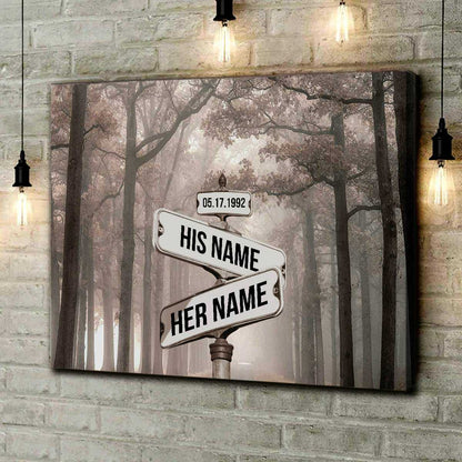 Personalized Street Sign Wall Art Custom Name
