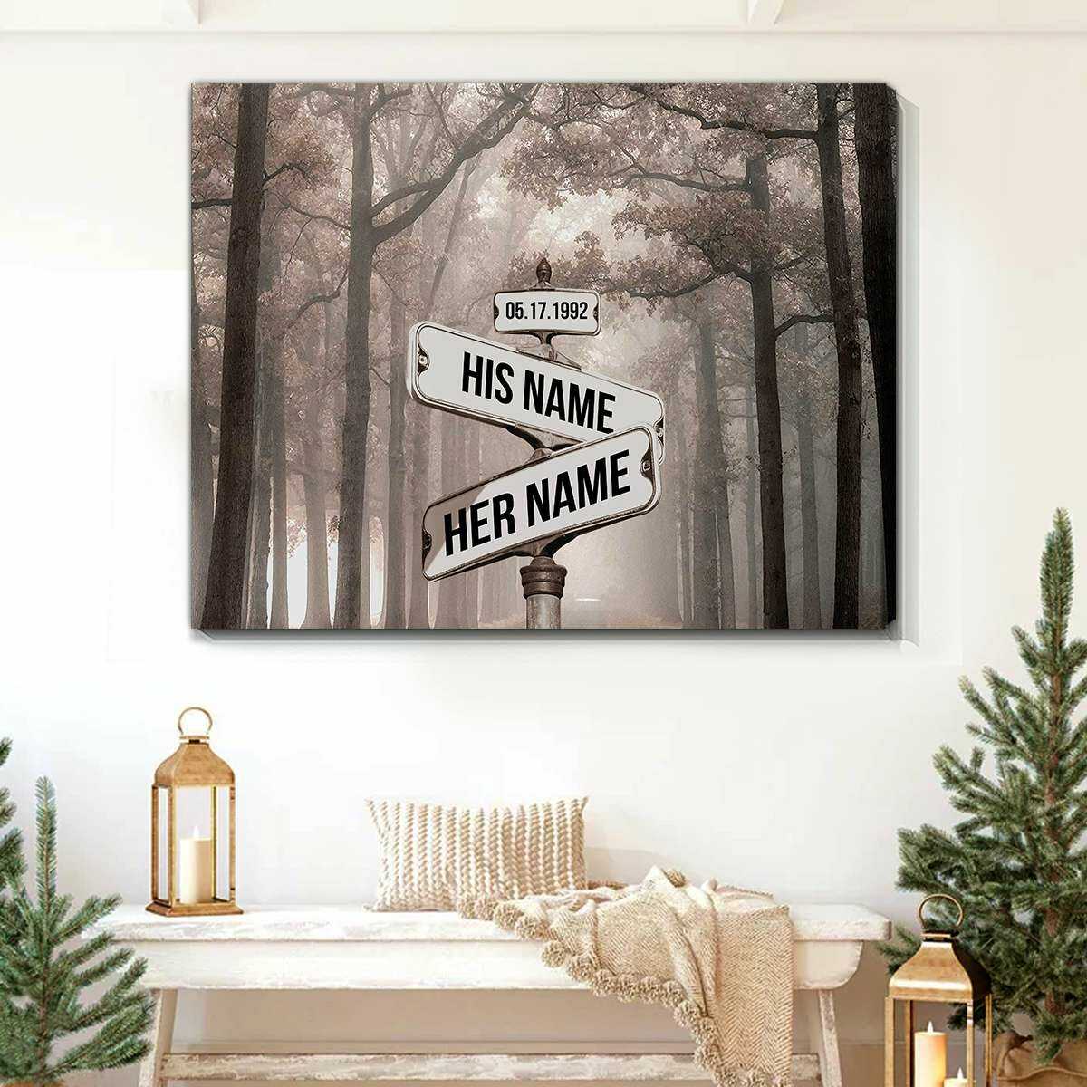 Personalized Street Sign Wall Art Custom Name