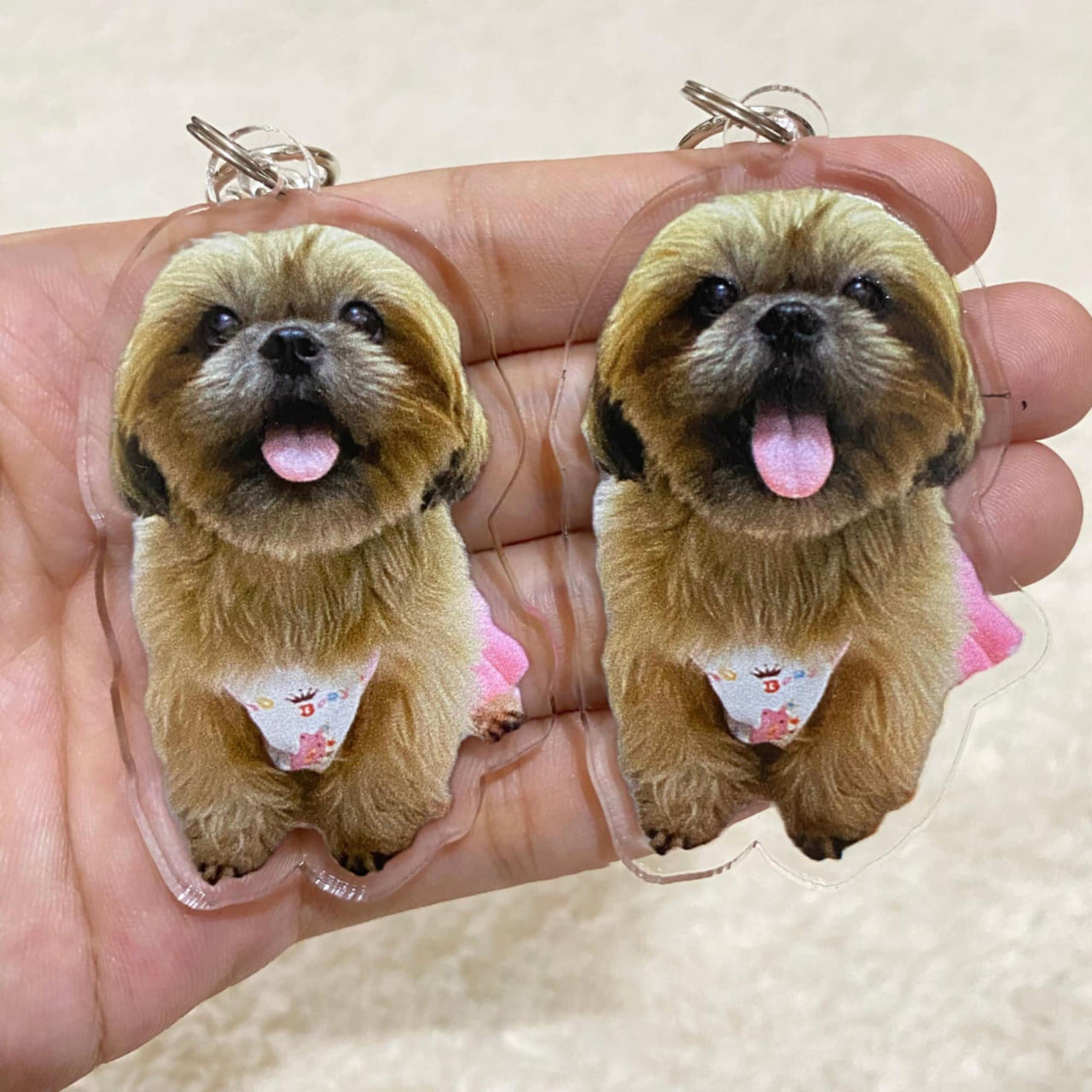 Personalized Pet Photo Acrylic Keychain, Custom Pet Memorial Gift, Dog Memorial Gift,Dog Keychain, Cat Keychain, Pet Photo Keyring