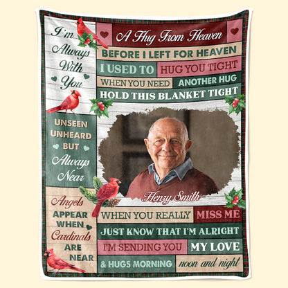 Custom Photo I Have An Angel In Heaven - Memorial Personalized Custom Blanket - Christmas Gift, Sympathy Gift For Family Members